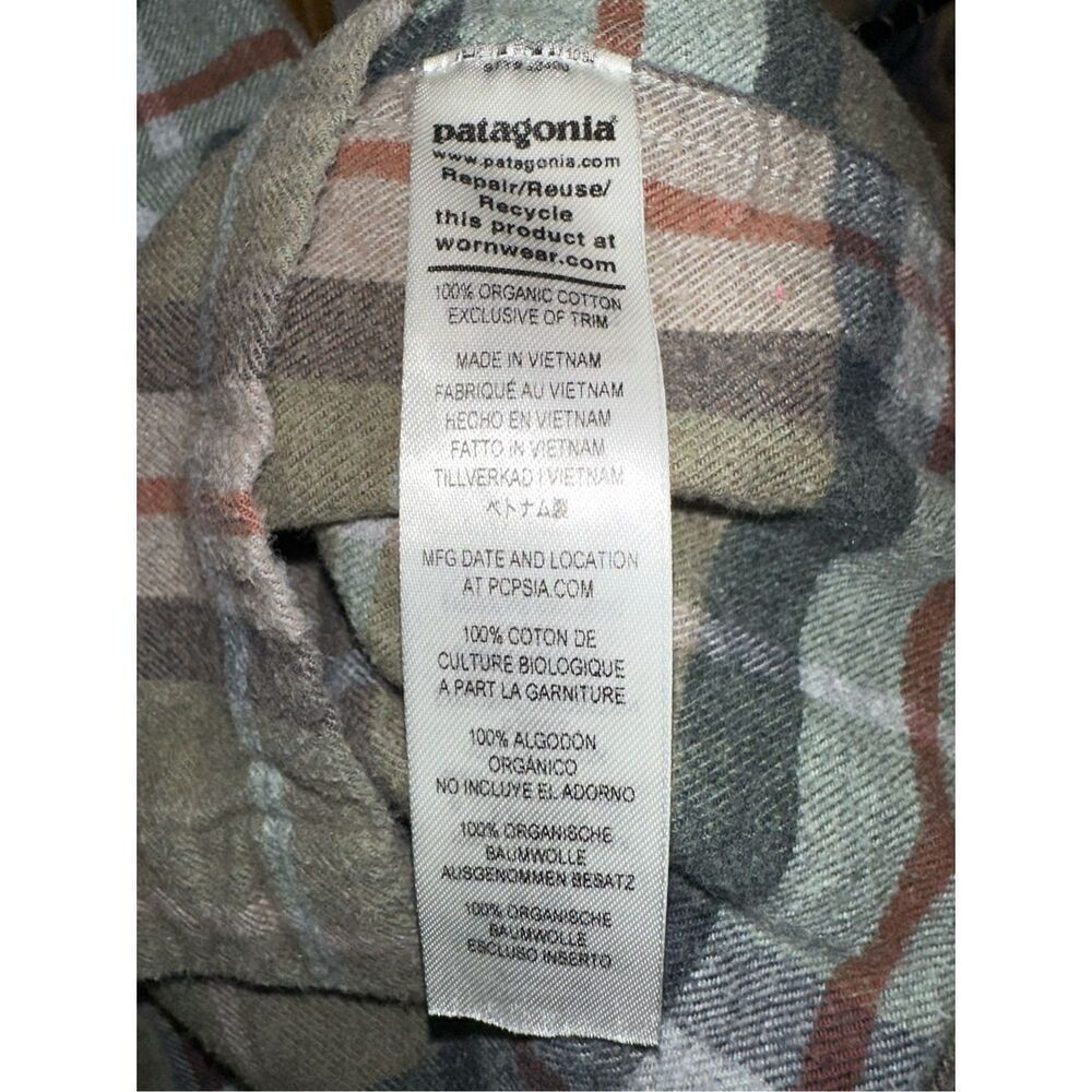 Patagonia Worn Wear Men's Large Long-Sleeved Organic Cotton Midweight Fjord Flan - Picture 7 of 7